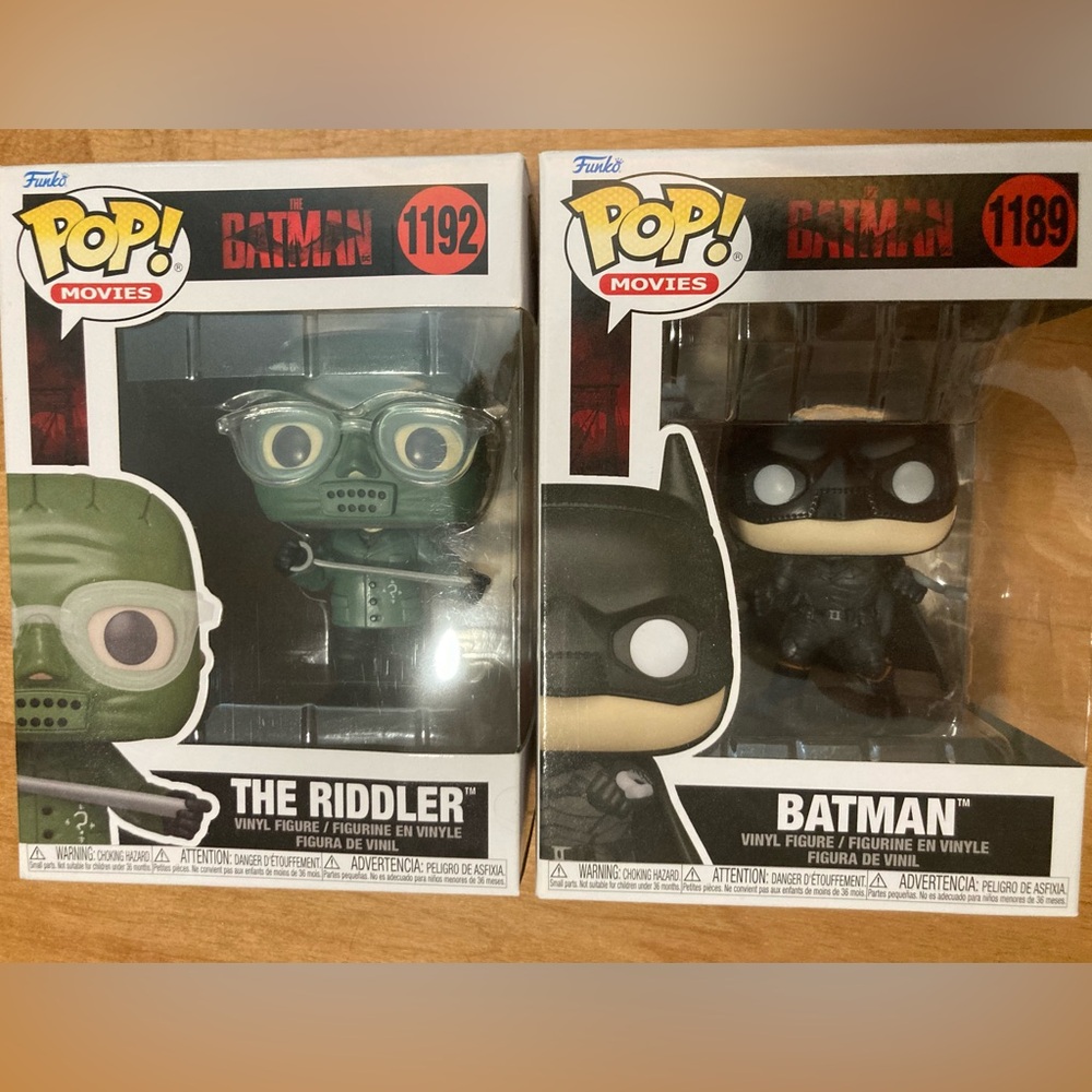 Batman2022 Riddler and Batman Funko